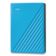 Wd MY PASSPORT External Hard Drive, 4 TB, USB 3.2, Sky Blue WDBPKJ0040BBL